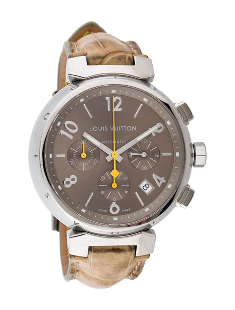 louis vuitton tambour watch strap|louis vuitton tambour chronograph watch.